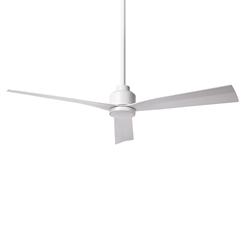 52&quot; WAC Clean Matte White Smart Wet Ceiling Fan with Remote