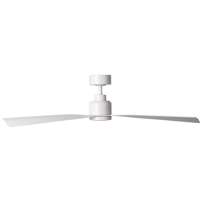 Image 2 52" WAC Clean Matte White Smart Wet Ceiling Fan with Remote more views