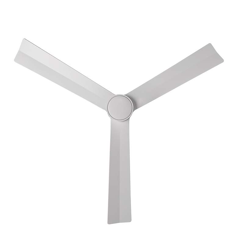 Image 3 52" WAC Clean Matte White Smart Wet Ceiling Fan with Remote more views