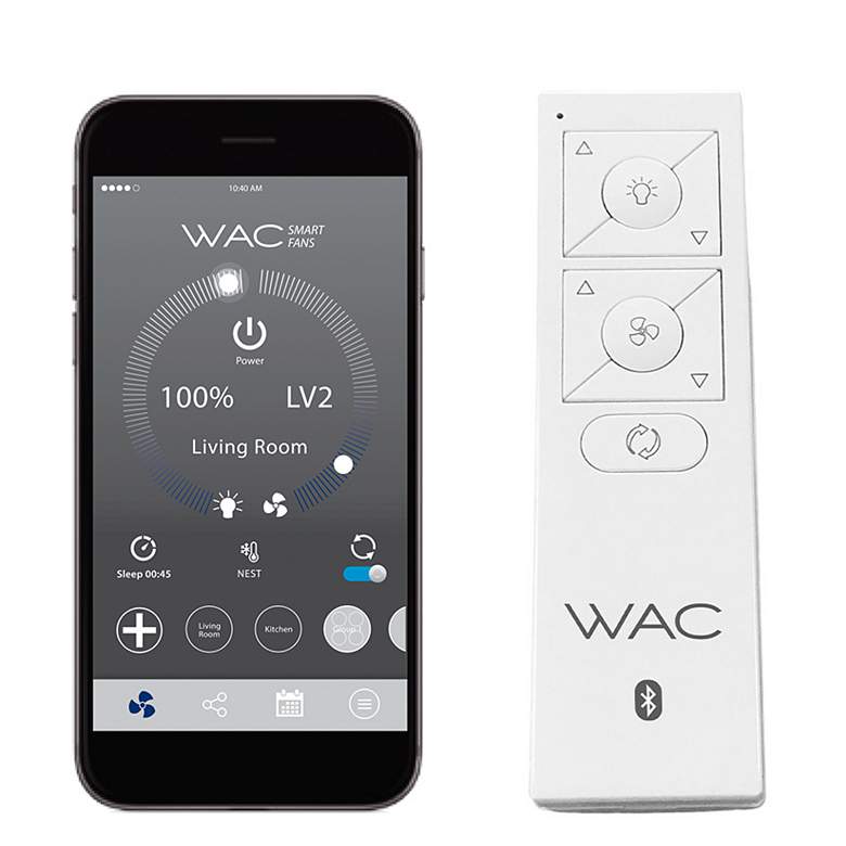 Image 2 52" WAC Clean Soft Brass Smart Ceiling Fan more views