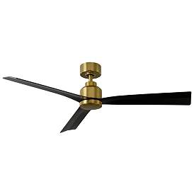 Image1 of 52" WAC Clean Soft Brass Smart Damp Ceiling Fan with Remote