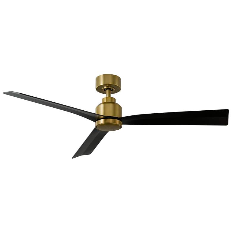 Image 1 52" WAC Clean Soft Brass Smart Damp Ceiling Fan with Remote