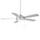 52" WAC Disc II LED Brushed Nickel Indoor Ceiling Fan with Pull Chain