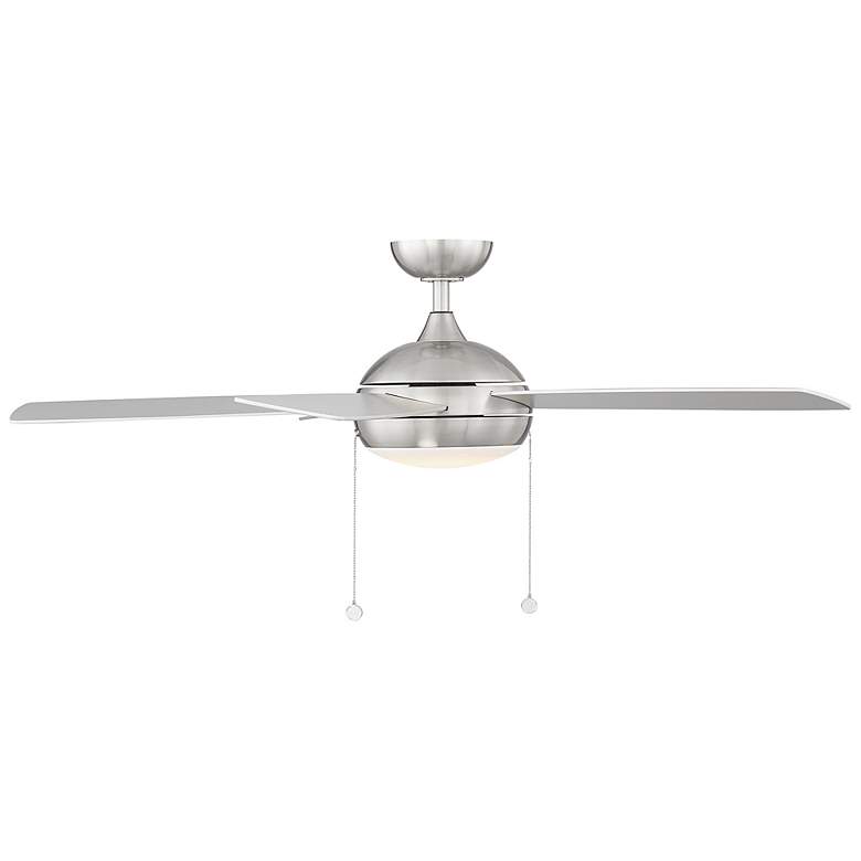 Image 4 52" WAC Disc II LED Brushed Nickel Indoor Ceiling Fan with Pull Chain more views