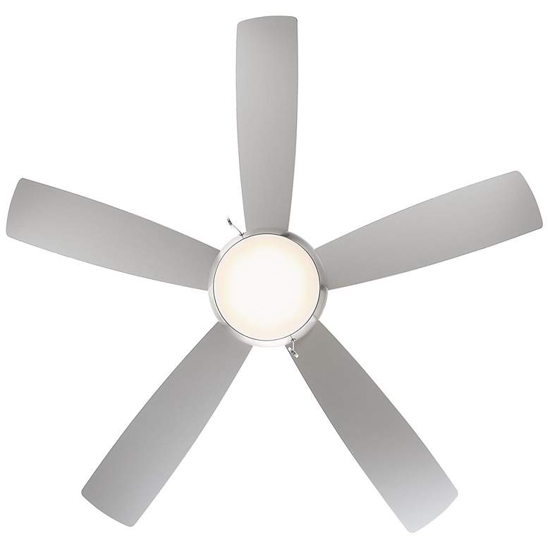 Image 5 52 inch WAC Disc II LED Brushed Nickel Indoor Ceiling Fan with Pull Chain more views