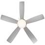 52" WAC Disc II LED Brushed Nickel Indoor Ceiling Fan with Pull Chain