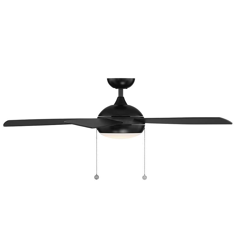 Image 6 52" WAC Disc II LED Matte Black 5-Blade Pull Chain Ceiling Fan more views