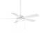 52" WAC Disc II LED Matte White Indoor Ceiling Fan with Pull Chain