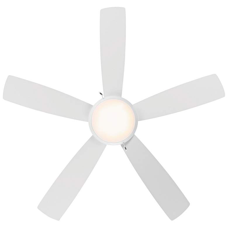 Image 4 52" WAC Disc II LED Matte White Indoor Ceiling Fan with Pull Chain more views