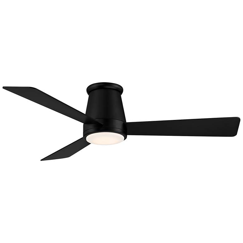 Image 1 52" WAC Hug Matte Black Hugger Ceiling Fan