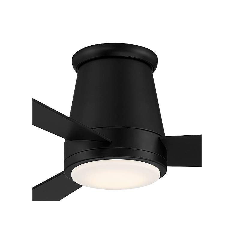Image 2 52 inch WAC Hug Matte Black LED Hugger Smart Ceiling Fan more views
