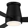 52" WAC Hug Matte Black LED Hugger Smart Ceiling Fan