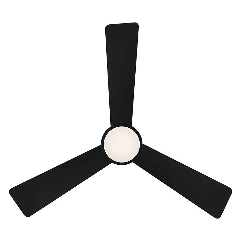 Image 3 52 inch WAC Hug Matte Black LED Hugger Smart Ceiling Fan more views