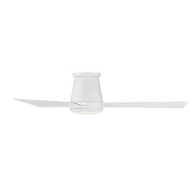 Image3 of 52" WAC Hug Matte White LED Hugger Smart Ceiling Fan more views