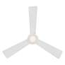 52" WAC Hug Matte White LED Hugger Smart Ceiling Fan