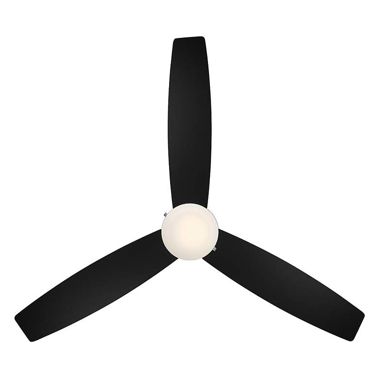 Image 6 52" WAC Limited Atlantis Matte Black LED Ceiling Fan with Pull Chain more views