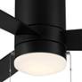 52" WAC Limited Atlantis Matte Black LED Hugger Pull Chain Ceiling Fan