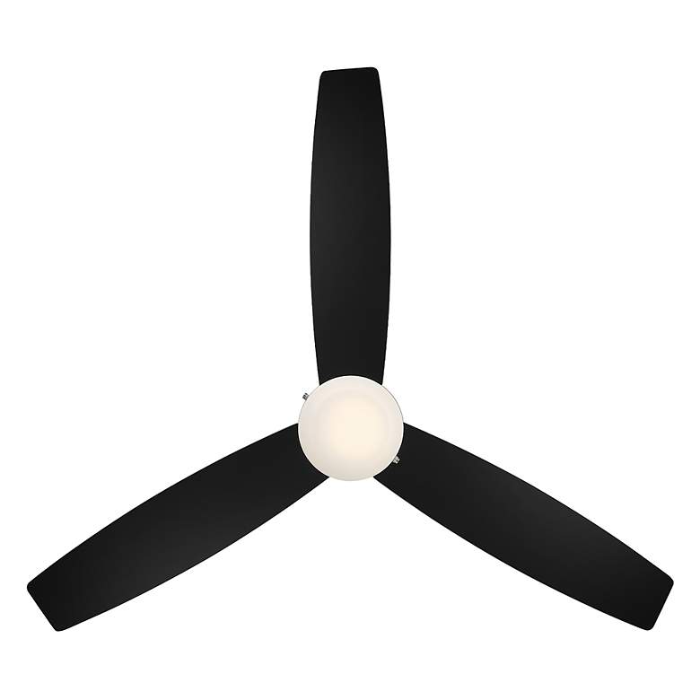 Image 3 52 inch WAC Limited Atlantis Matte Black LED Hugger Pull Chain Ceiling Fan more views