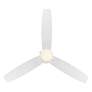 52" WAC Limited Atlantis Matte White LED Hugger Pull Chain Ceiling Fan