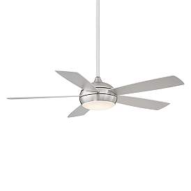 Image1 of 52" WAC Odyssey Brushed Nickel Damp LED Smart Ceiling Fan