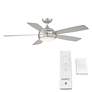 52" WAC Odyssey Brushed Nickel Damp LED Smart Ceiling Fan