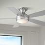 1_52" WAC Odyssey Flush Brushed Nickel LED Smart Ceiling Fan