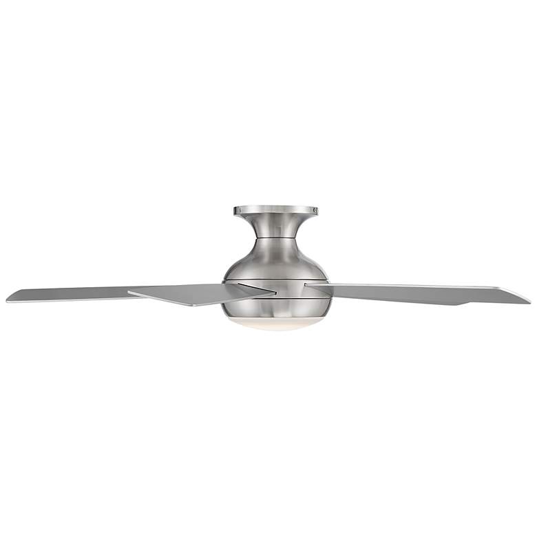 Image 7 52" WAC Odyssey Flush Brushed Nickel LED Smart Ceiling Fan more views