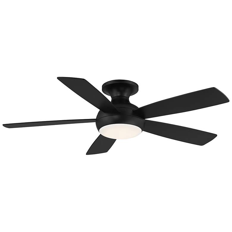Image 2 52" WAC Odyssey Flush Matte Black LED Smart Ceiling Fan