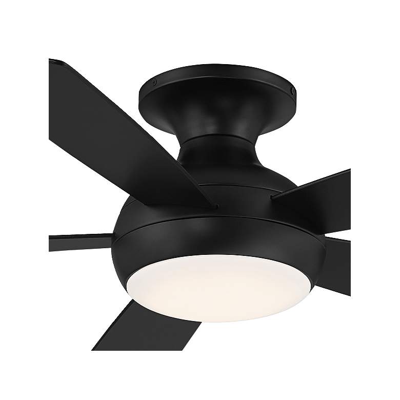 Image 3 52 inch WAC Odyssey Flush Matte Black LED Smart Ceiling Fan more views