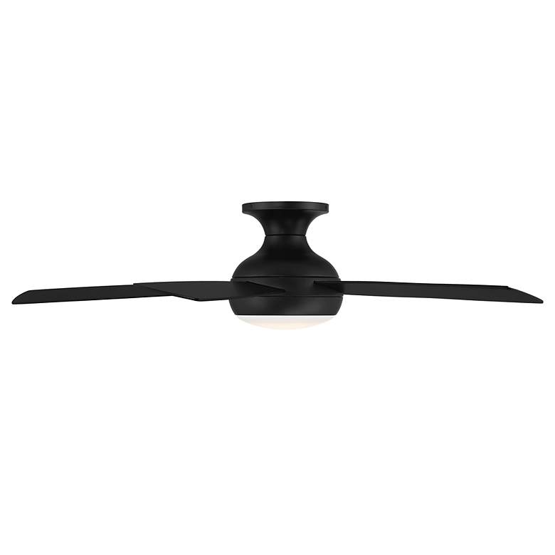 Image 4 52" WAC Odyssey Flush Matte Black LED Smart Ceiling Fan more views