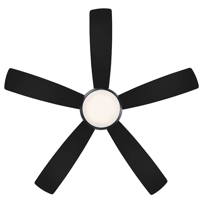Image 5 52" WAC Odyssey Flush Matte Black LED Smart Ceiling Fan more views