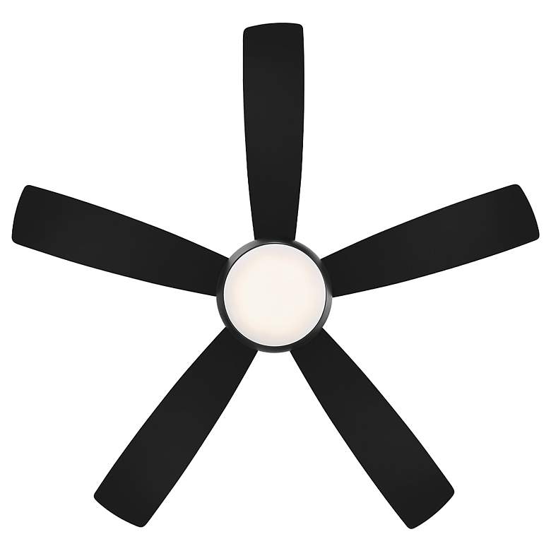 Image 5 52 inch WAC Odyssey Flush Matte Black LED Smart Ceiling Fan more views