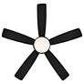 52" WAC Odyssey Flush Matte Black LED Smart Ceiling Fan