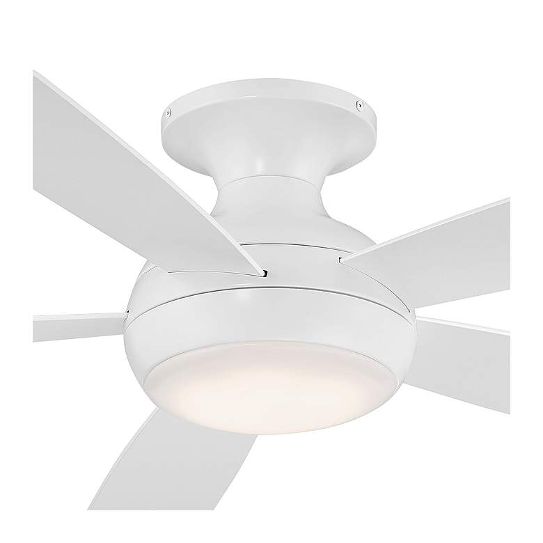 Image 2 52" WAC Odyssey Flush Matte White LED Smart Ceiling Fan more views