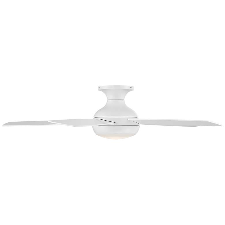Image 4 52" WAC Odyssey Flush Matte White LED Smart Ceiling Fan more views