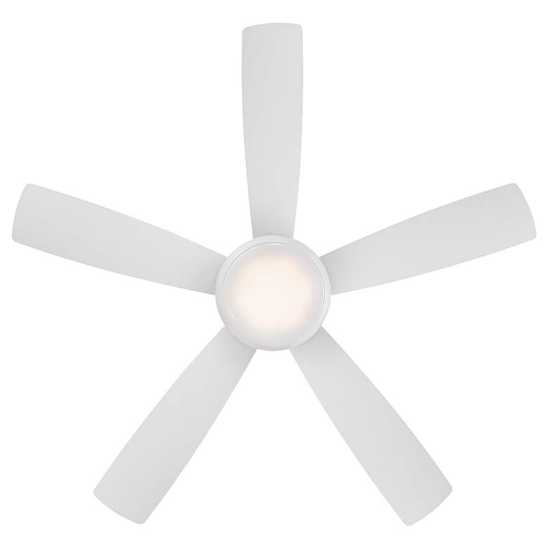 Image 4 52" WAC Odyssey Flush Matte White LED Smart Ceiling Fan more views