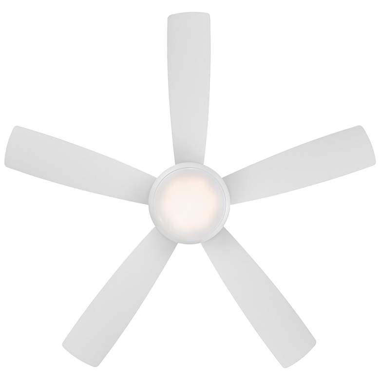 Image 5 52" WAC Odyssey Flush Matte White LED Smart Ceiling Fan more views