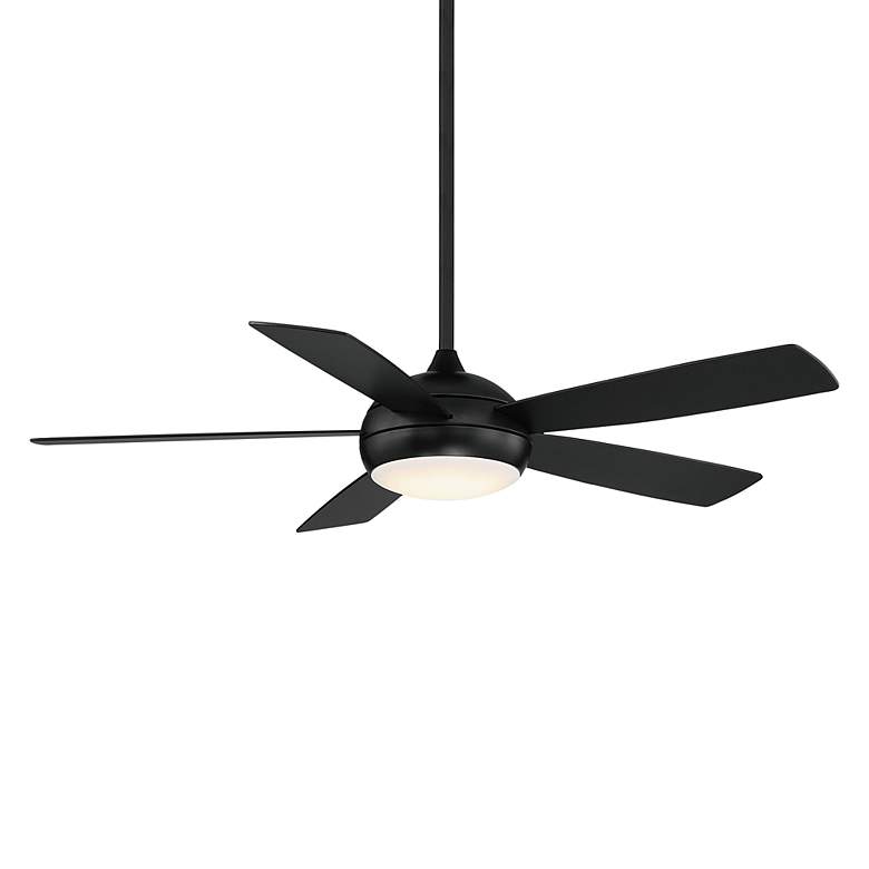Image 1 52" WAC Odyssey Matte Black LED Smart Ceiling Fan