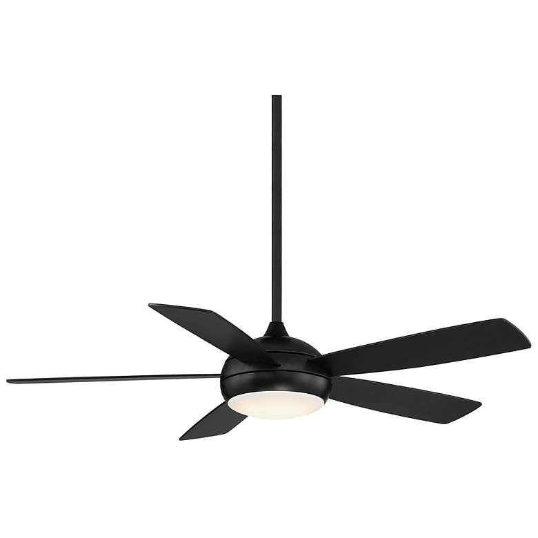 Image 1 52" WAC Odyssey Matte Black LED Smart Ceiling Fan