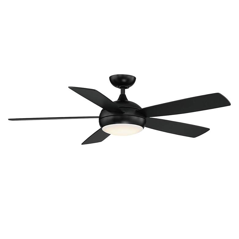 Image 2 52" WAC Odyssey Matte Black LED Smart Ceiling Fan more views