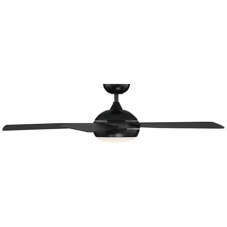 Image 3 52" WAC Odyssey Matte Black LED Smart Ceiling Fan more views