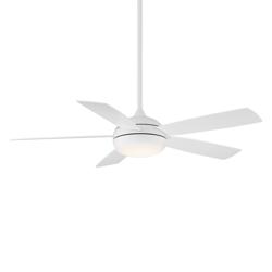 52&quot; WAC Odyssey Matte White LED Smart Ceiling Fan
