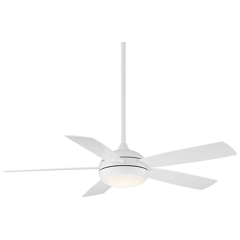 Image 1 52 inch WAC Odyssey Matte White LED Smart Ceiling Fan