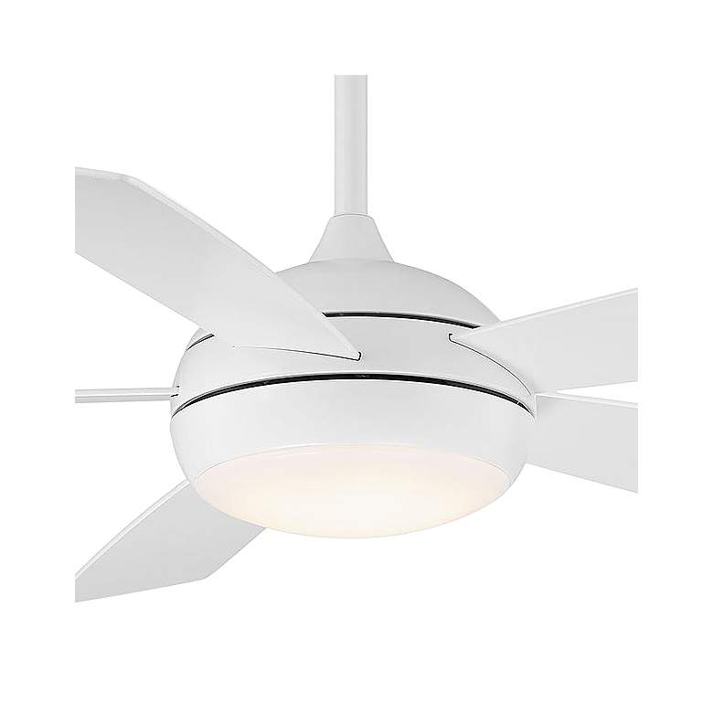 Image 3 52" WAC Odyssey Matte White LED Smart Ceiling Fan more views