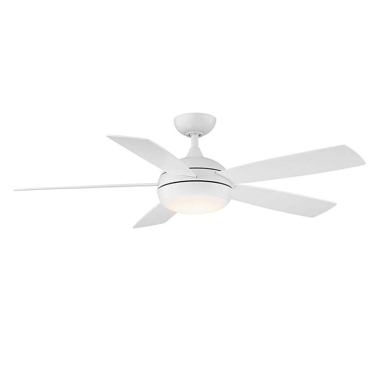 Image 3 52" WAC Odyssey Matte White LED Smart Ceiling Fan more views