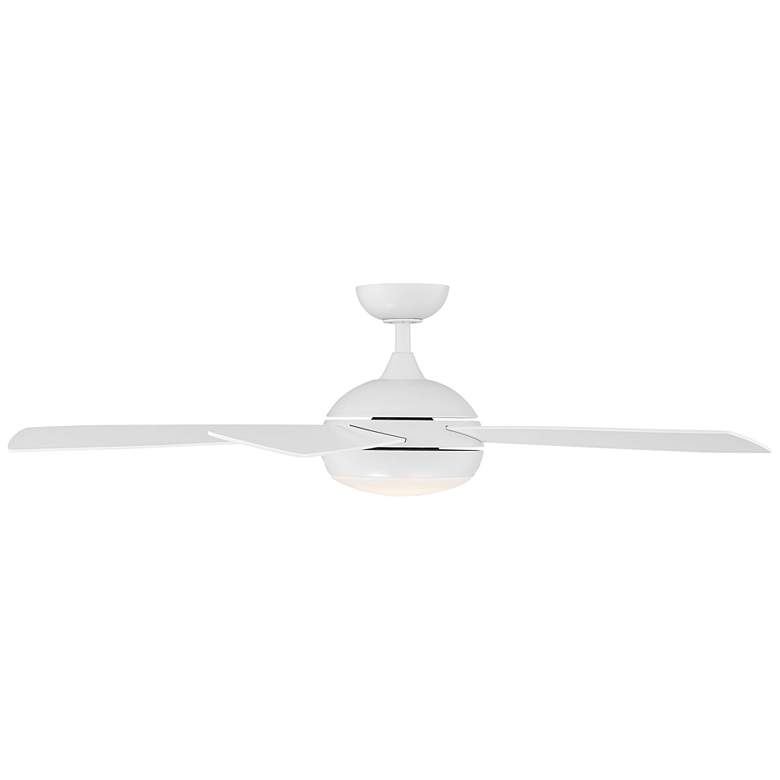 Image 5 52" WAC Odyssey Matte White LED Smart Ceiling Fan more views