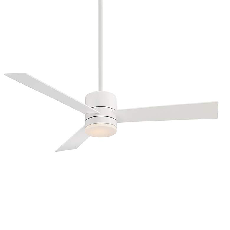 Image 2 52" WAC San Francisco Matte White LED Wet Rated Smart Ceiling Fan