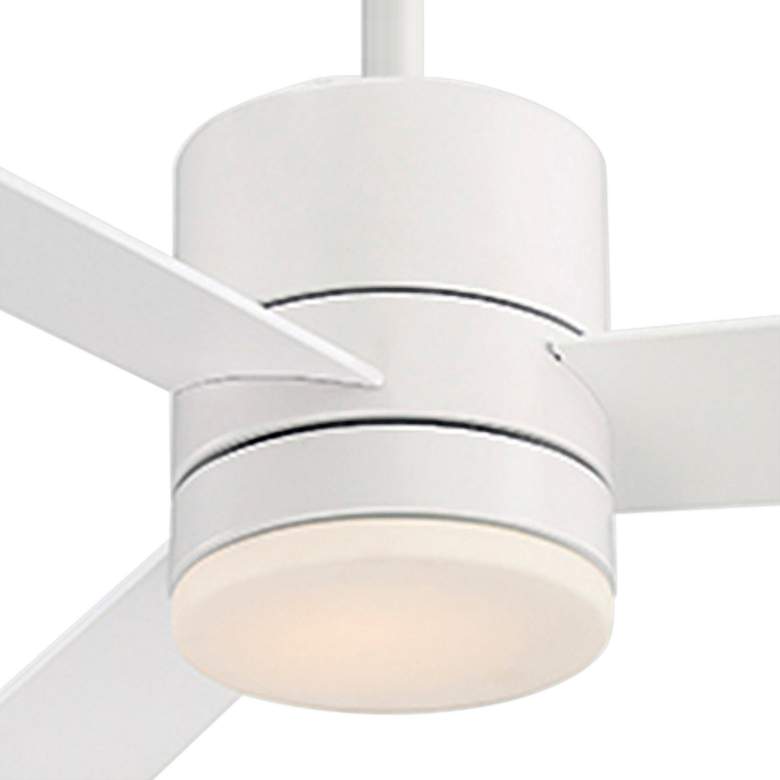 Image 3 52" WAC San Francisco Matte White LED Wet Rated Smart Ceiling Fan more views