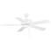52" Wind River Courtyard White Indoor Pull-Chain Ceiling Fan