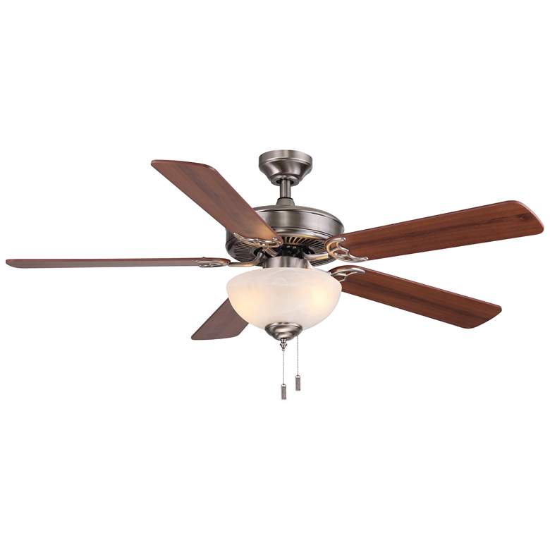 Image 1 52" Wind River Dalton Nickel Indoor Pull-Chain LED Ceiling Fan